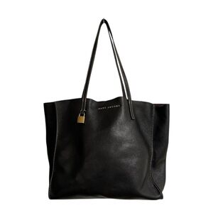 Marc Jacobs Black Leather Tote Bag